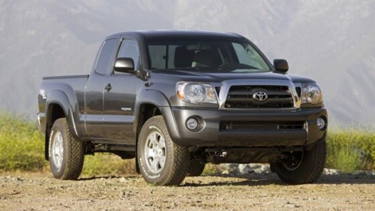 2005 Toyot Tacoma parked outside.